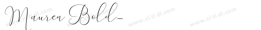 Mauren Bold字体转换
